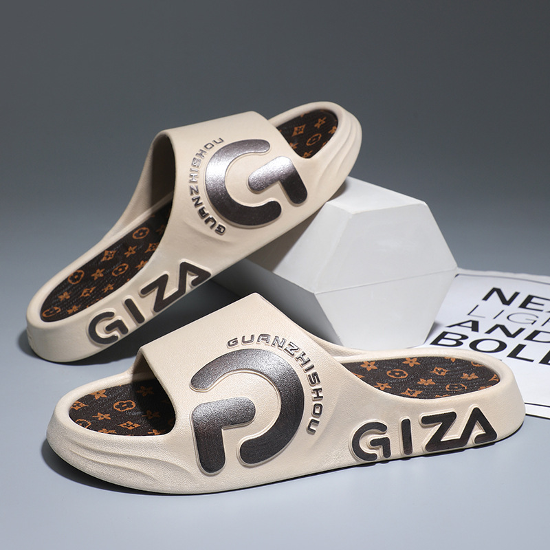 TB BHULAMTE Luxury Brand Designer Shoes Men's Trendy And Fashionable Versatile Printed Non-Slip Thick-Soled Comfortable Sandals
