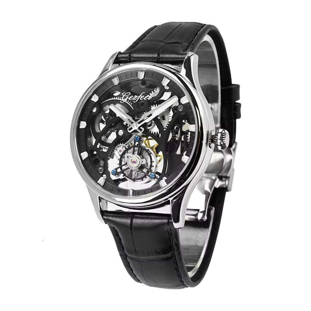 Watches for Men Tourbillon Movement Carve Dial Mechanical Fashion Wrist Watch Customized Design OEM