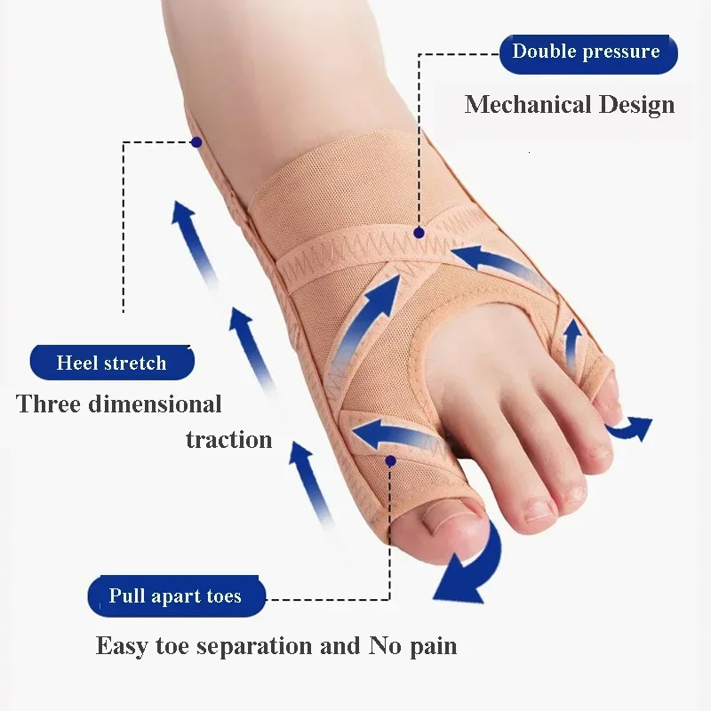 Fabric Bunion Corrector Breathable Adjustable Hallux Valgus Sleeve Spacer Separator Toe Corrector Sports Bunion Socks Running260408