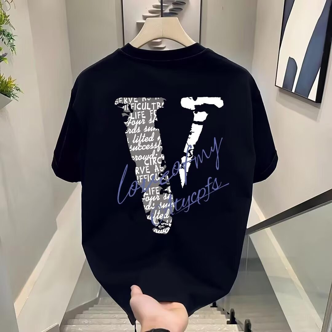 Designer T-shirt Luxury Brand Trendy Letter Print Unisex Short Sleeved T-shirt Outdoor Sports Loose Casual Breathable Pullover Top Basic Base Shirt Fr