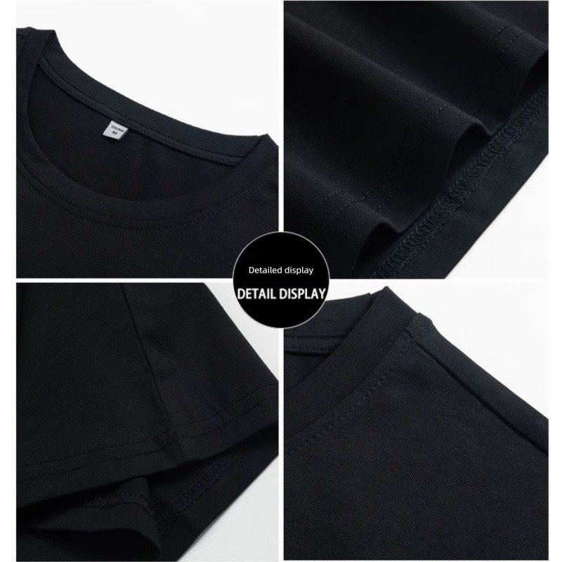 Designer Shirt 2026 Summer Cotton Beaded Short-sleeved Men's Shirt Suitable For Young Men Fashionable Youth Variant Of Half-sleeved T-shirt