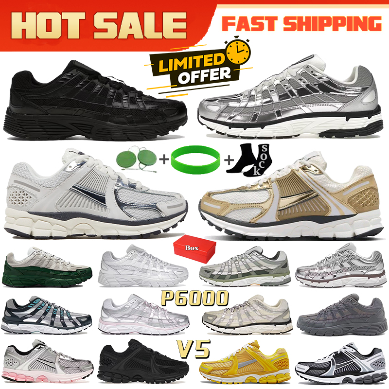 p6000 Designer Casual shoes vomero 5 men trainer photon dust pink foam black metallic silver obsidian summit V5 womens outdoor P 6000 Recreation sneakers With Box