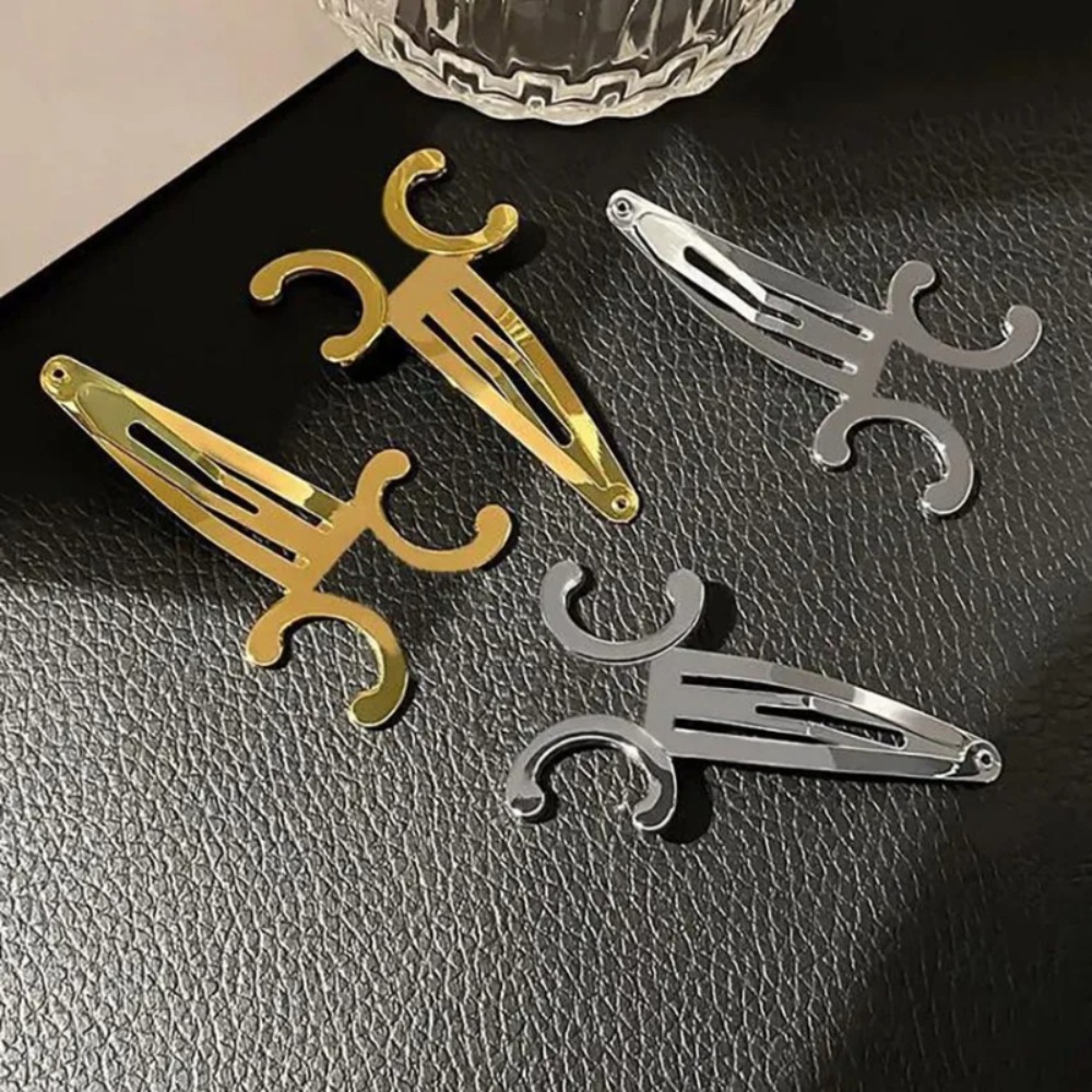 Hair Clips for Women Designer Luxury Metal Barrettes High Quality Fashion Hairpins for Girls Classic Design Hair Accessories Gold Silver Hair Clips Holiday Gift