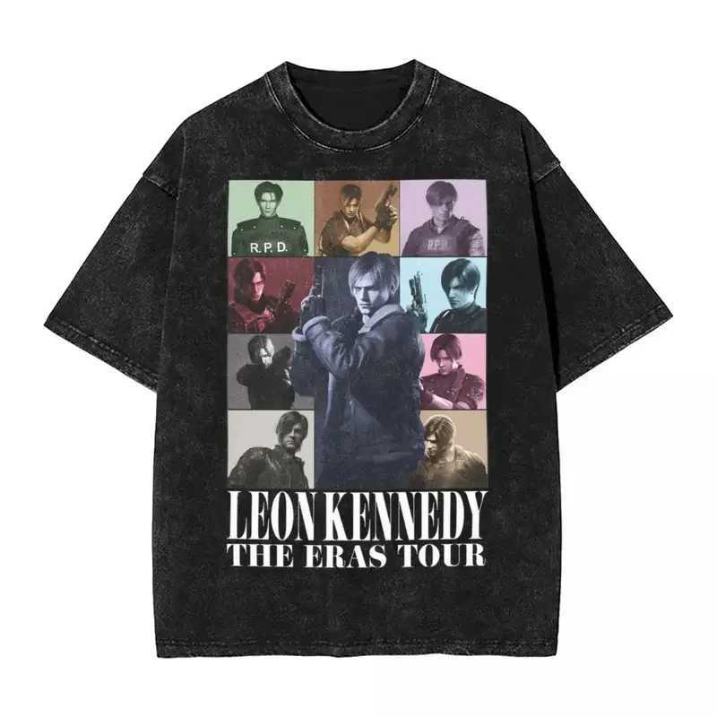 Residents Evils Biohazard 3 T Shirt Washed Short Sleeve Harajuku T-Shirts Horror Game Fashion Men Women Tops Graphic Tops TeesT260410