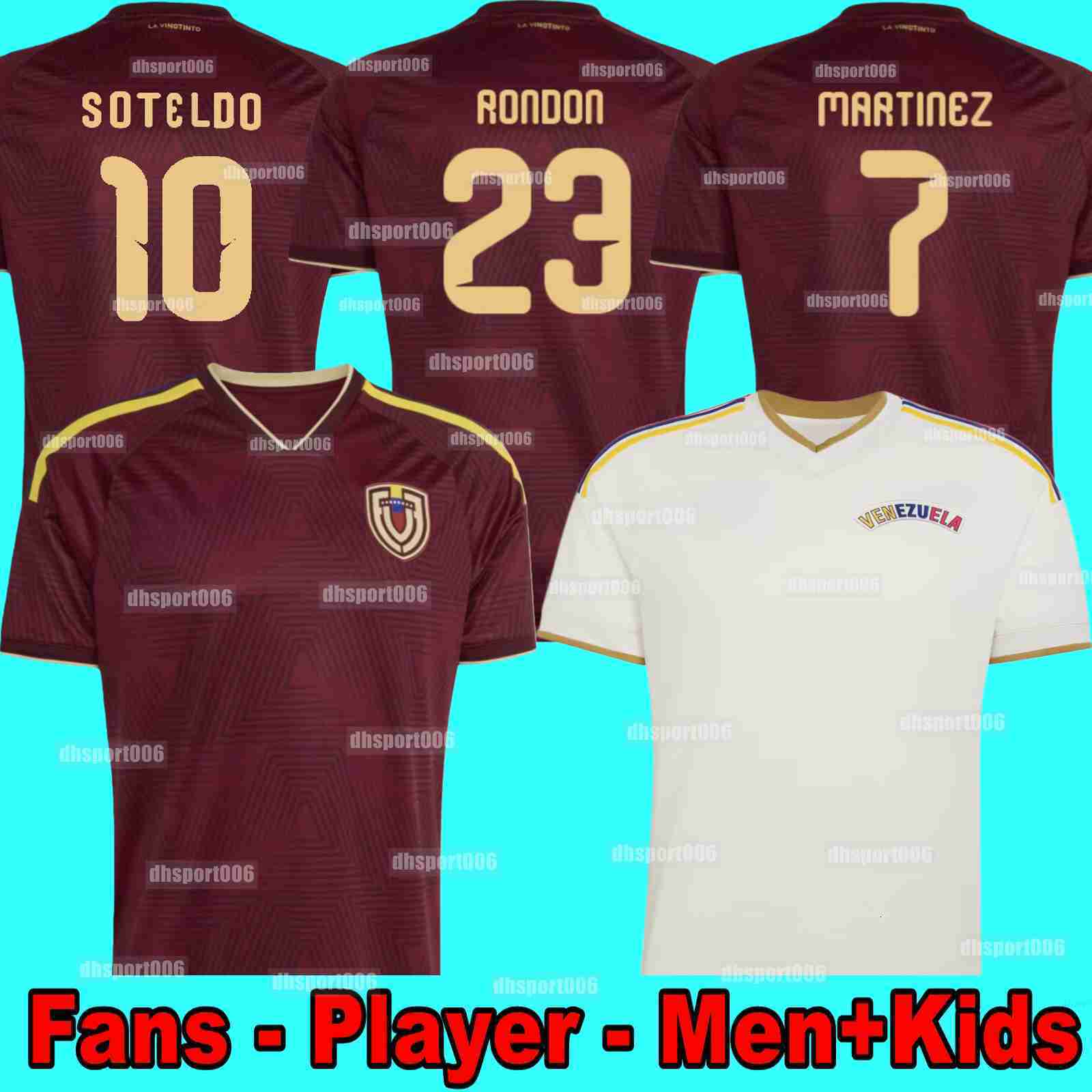 2026 2027 Venezuela Soccer Jerseys national team 26 27 home away Football Shirt Men SOTELDO SOSA RINCON CORDOVA CASSERES JAMARTINEZ football men kids 