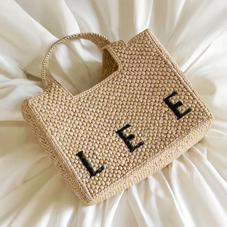 Top quality Straw Raffia Shoulder Font Tote bag womens vacation travel pochette man Clutch Basket Designer Bag Crossbody luxurys handbag top handle weave beach Bags