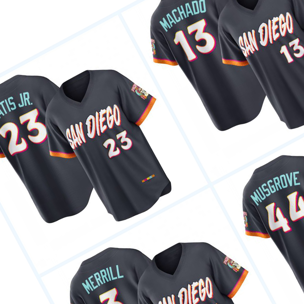 Fernando Tatis Jr 2026 City Connect Merrill Machado Joe Musgrove Padres Xander Custom Baseball Personalized Embroidered Any Name Any Number Stitch S-X