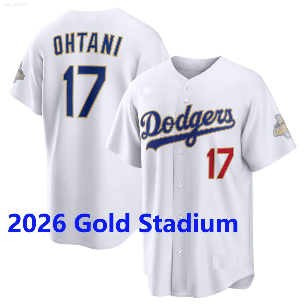 Dodger 2026 Gold Collection Stadium Jersey Shohei Ohtani Fernando Valenzuela Freddie Freeman Yamamoto Kike Hernandez Mookie Betts Will Smith MEN