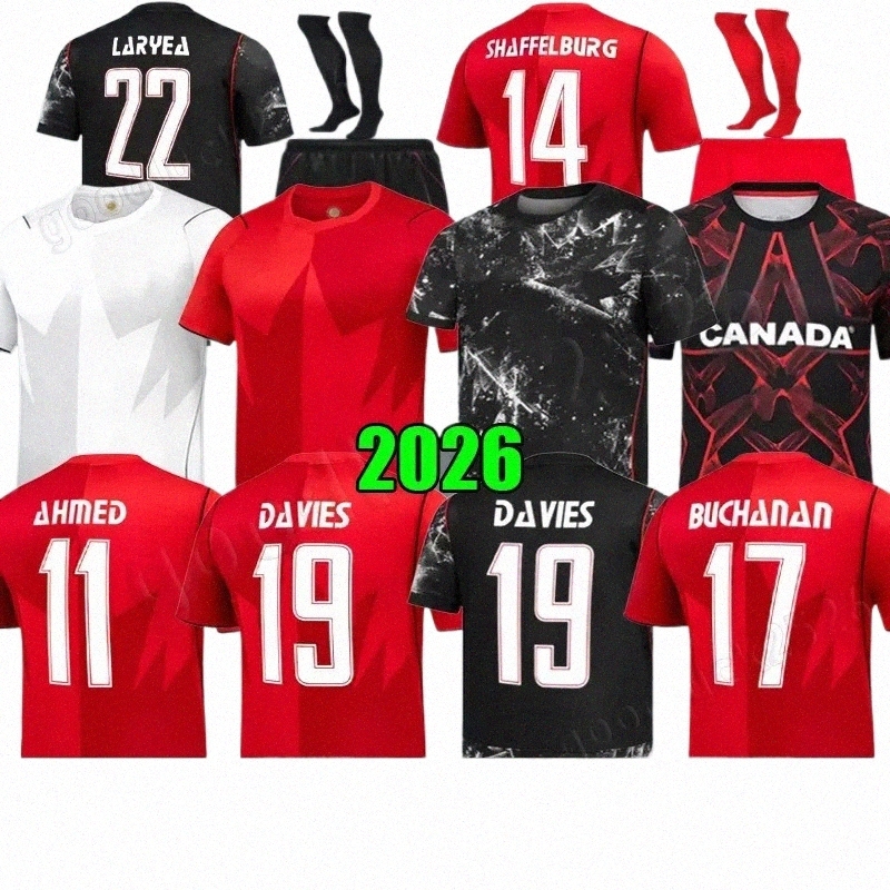 2026 World Cup Canada Soccer Jerseys national team 26 27 DAVIES JDAVID LARIN UGBO CAVALLINI MILLAR EUSTAQUIO FRASER Fan player version