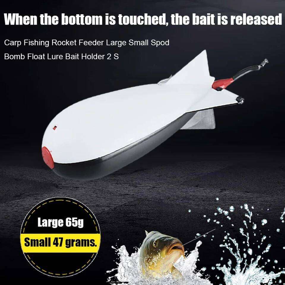 1-10PCS Carp Rocket Feeder Spod Bomb Float Lure Bait Holder Container Spomb Pellet Feeders Position Fishing Accessories