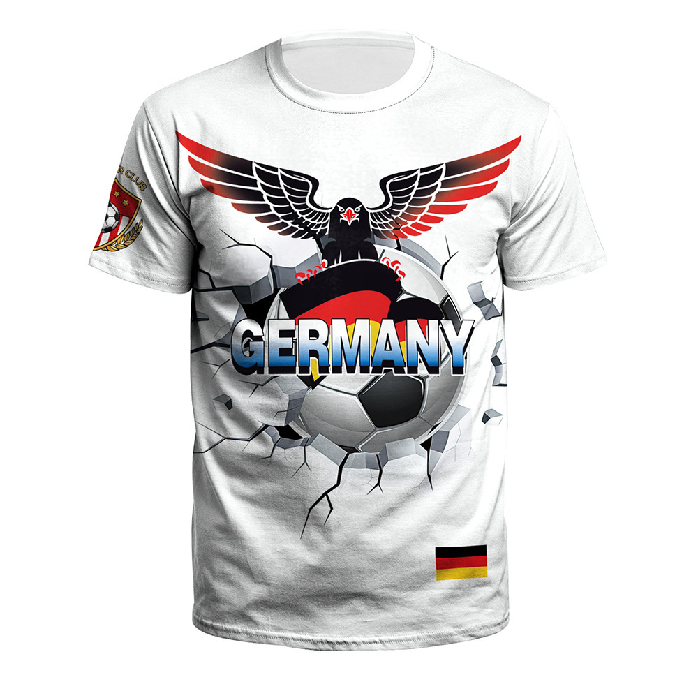 2026 Spring Summer New Arrivals Soccer Casual Sportswear | World Cup Fan Cheer Short-Sleeve Crew Neck T-Shirts