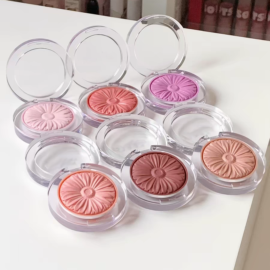 Cheek Pop Blush Pop Little Daisy Powder Blusher High Gloss Smooth Matte Blush Purple Puffy White Uplifting 05 NUDE POP