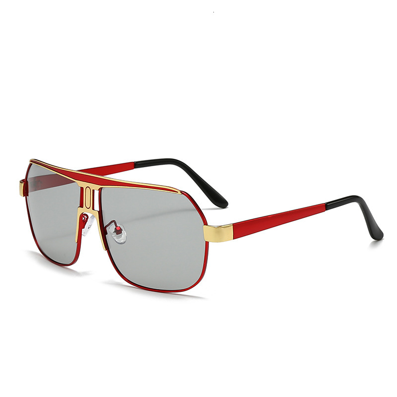 New Designer Men's Sunglasses - Outdoor Beach Sunglasses With Unique Large Frames Suitable For Both Day And Night UV Protection And Polarized Len