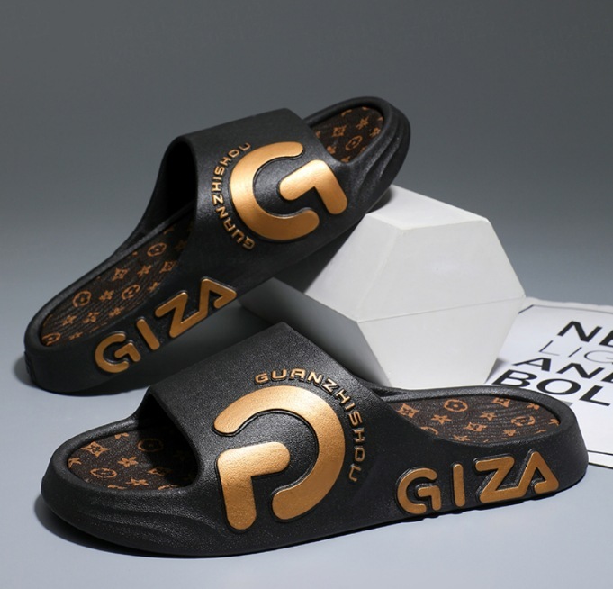 TB BHULAMTE Luxury Brand Designer Shoes Men's Trendy And Fashionable Versatile Printed Non-Slip Thick-Soled Comfortable Sandals