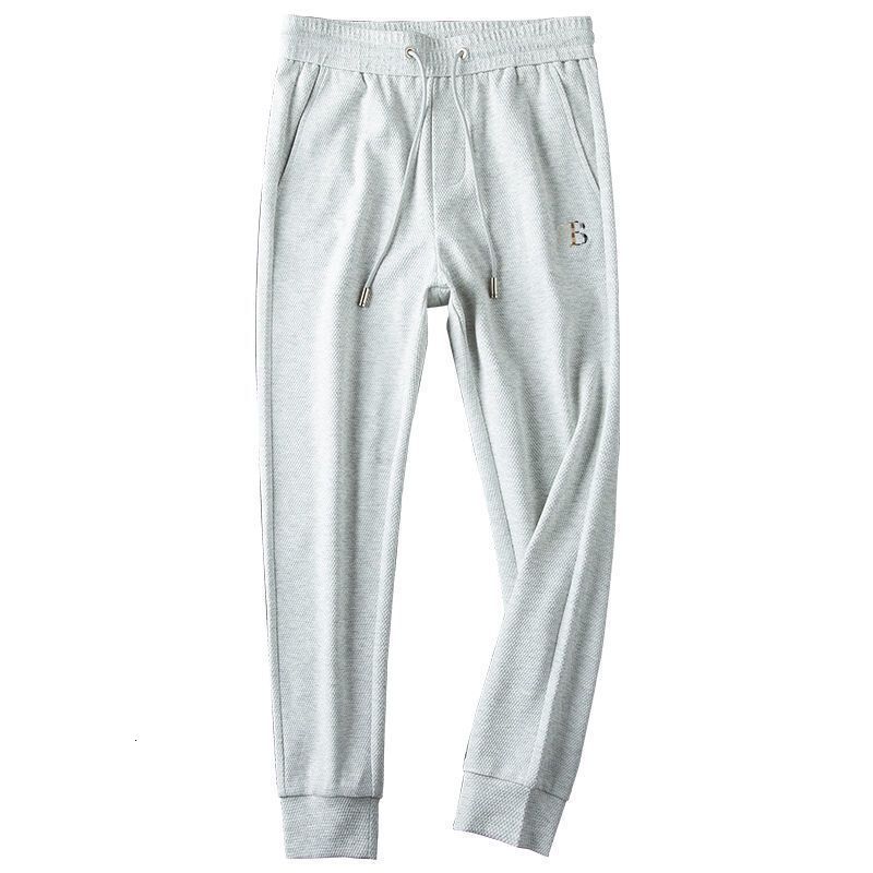 Luxury Brand Autumn Thin Fashion Embroidery Track Pants For Men Oversized Tapered Trendy Brand Casual Joggers Sweatpants Streetwear Luxury High End Co