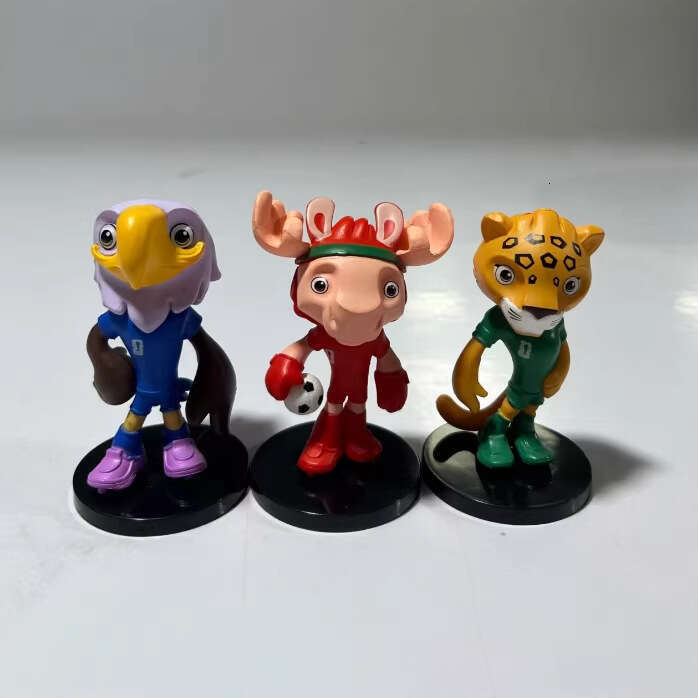 Cross-border 3 types of World Cup mascot merchandise dolls, celebrity football fan toys, decorative figurines, car ornaments