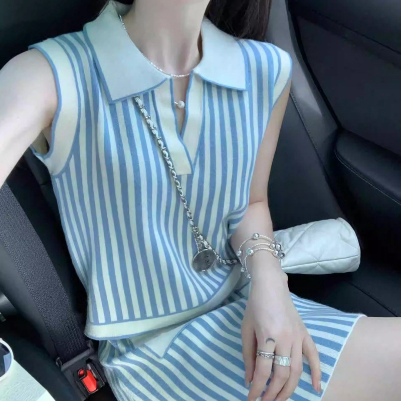 2026 New Designer Luxury Brand Fashionable Women's French Slim Fit Sexy Sleeveless Dress Summer New Two-piece Set Elegant And Chic Clothing