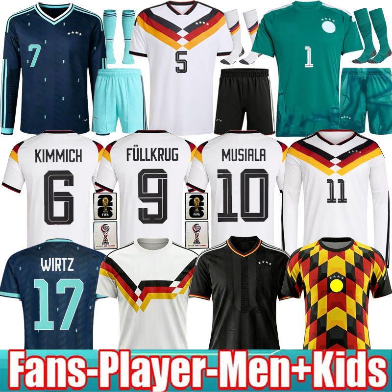 Germany World Cup 2026 Soccer Jerseys 26 27 Germany Retro 125 Year Anniversary Jerseys Home Away Fans Player Men Kids KIMMICH WIRTZ MUSIALA WOLTEMADE MULLER