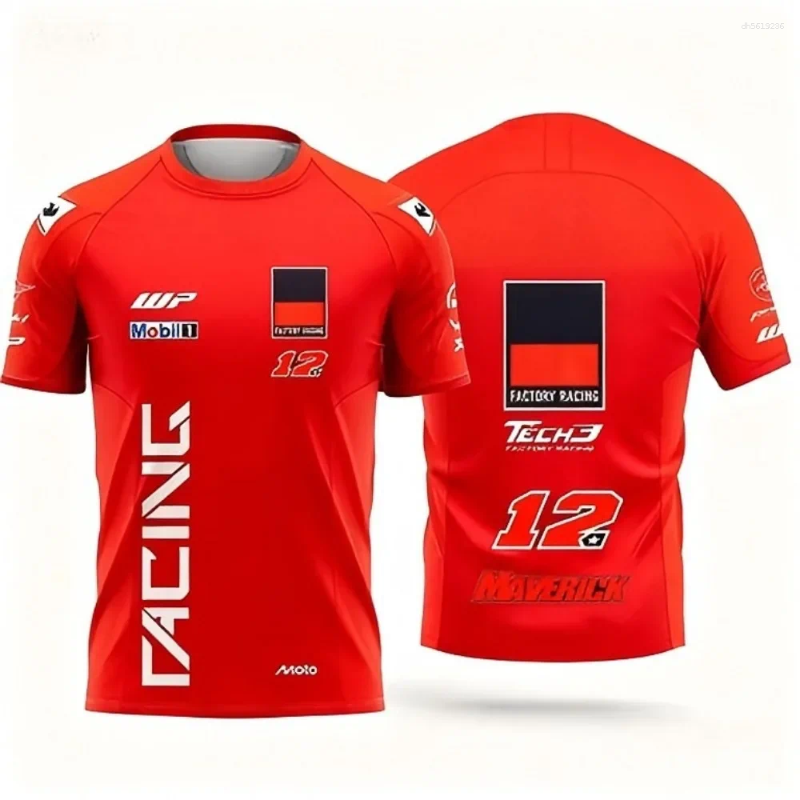 Men's T Shirts Summer Breathable Quick-drying Motorcycle Race No. 37 Pedro Acosta And Women's Casual Short-sleeved Sport T-shirt