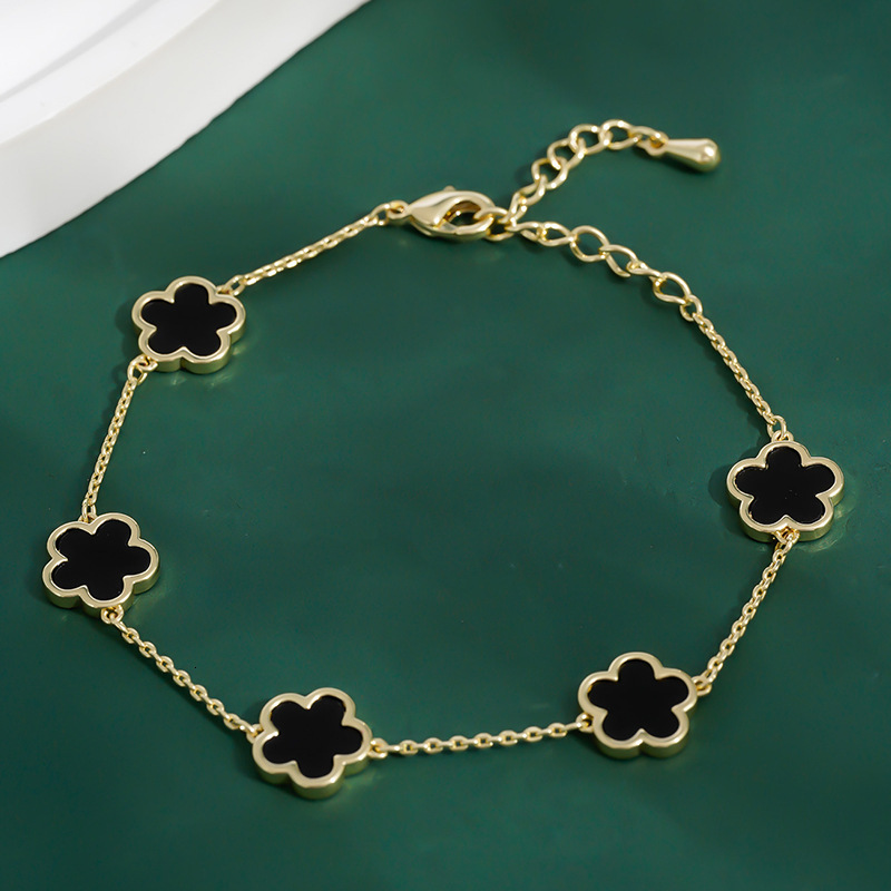 Designer Five-Leaf Clover Bracelet Unique, Minimalist, and Versatile Jewelry - view 8