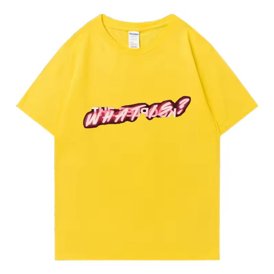 Pattern printed cotton new fashionable short sleeved summer European and American trend men's and women's T-shirt top y2k