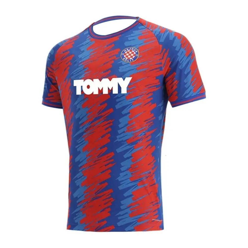 Bestseller 2025 Mens Hajduk Split Short Sleeve Football Shirt Youth Sportwear Oversized Training Soccer Uniform Breathable Unisex Jersey Ddmysat