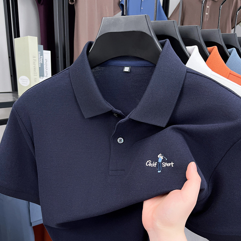 Luxury Designer Men's 2026 New Fashion Casual Sports Outdoor Golf Polo Shirt Short Sleeve Breathable Quick-dry Pique Mesh Summer Athletic Wear Fo