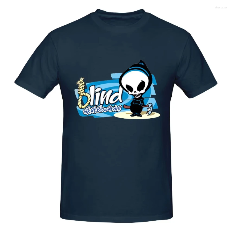 Men's T Shirts Summer Blind Skateboarding World Industry Short Sleeve T-Shirt Printed Pattern Comfort
