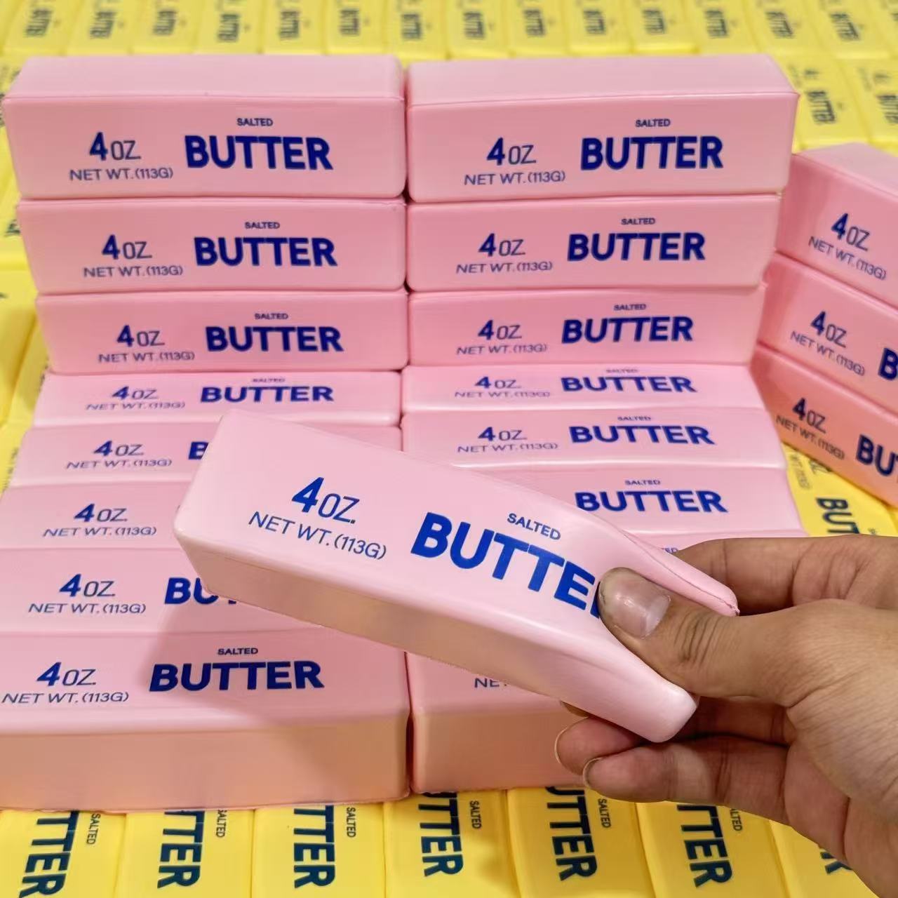 Antistress Butter Stick Fidget Toys Squishy Elastic Cheese Stick Funny Decompression Stress Relief Games Toy for Adults Kids