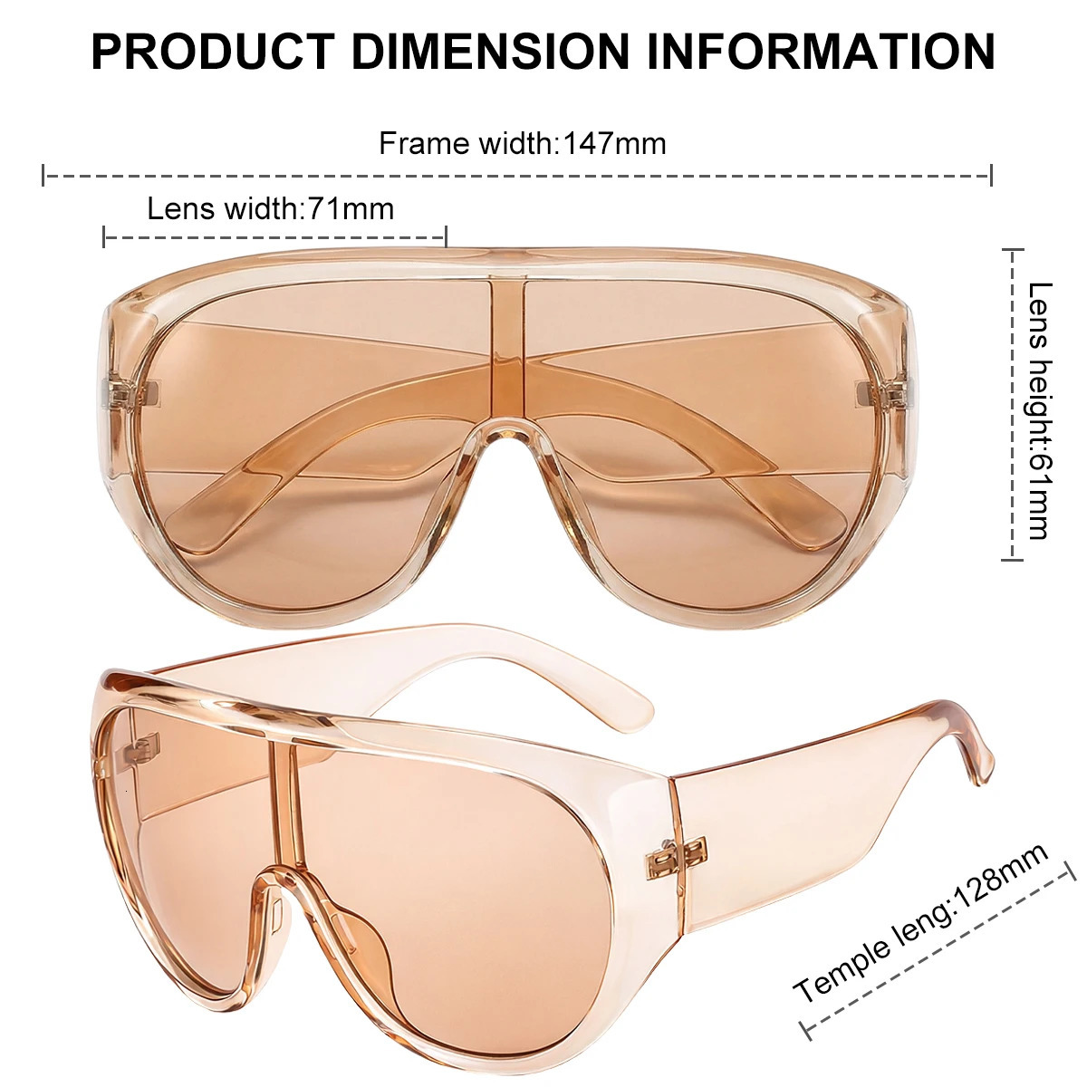 Y2K Oversized Shield Mask Sunglasses Women Futuristic Visor One-Piece Steampunk Big Frame Goggles Punk Shades Windproof Eyewear 260410