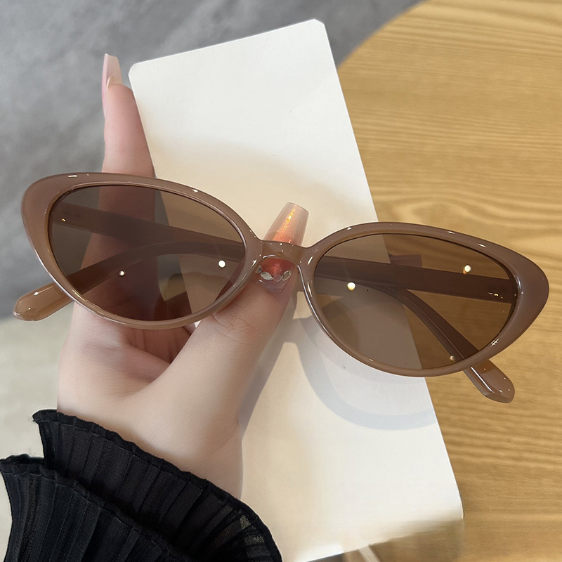 New Designer Cat-eye Oval-shaped Frame Sunglasses - High-end Beach And Outdoor Style - UV Protection Sunglasses For Sun Exposure - Multi-functional Fo