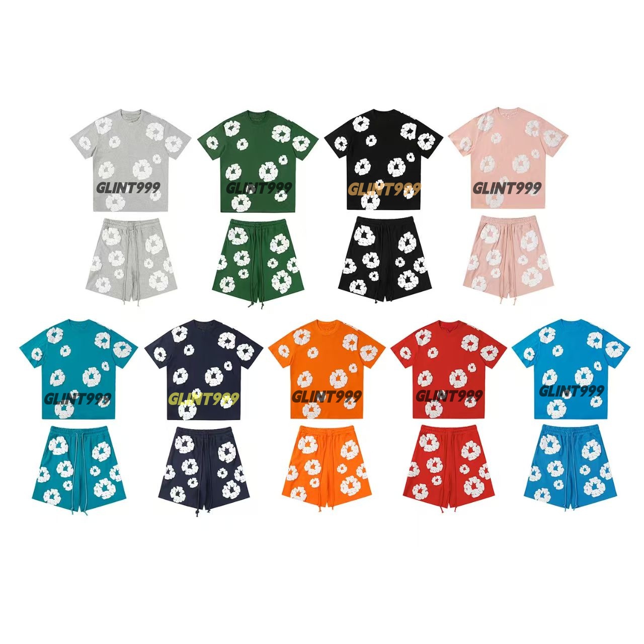 Designer T Shirt Mens Puff printed shirts Crew Neck Short Sleeve Pullover Foaming Sweatshirt Graphic Tee fashion Casual Loose Tier Cotton Kapok Tshirt Teared