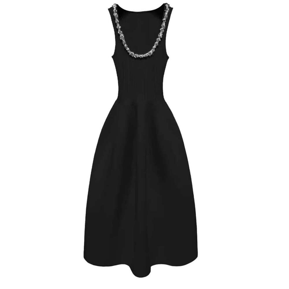 2026 k30 Spring New French Elegant Style, Slim Knitted Tank Top Skirt, FC FC Designer Waist Skirt