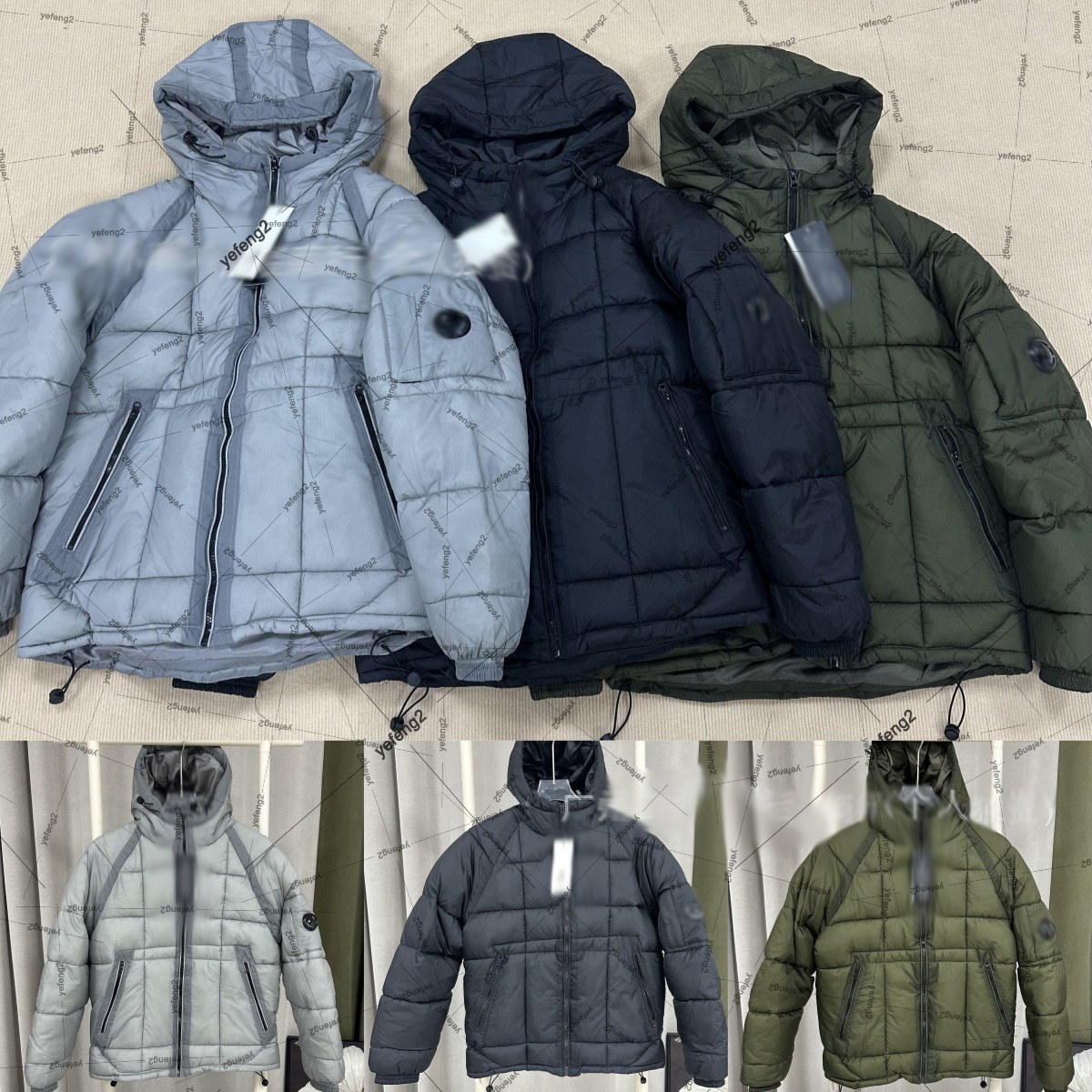 Mens designer jacket puffer jacket zipper hoodies classic glasses Fashion company autumn and winter jacket