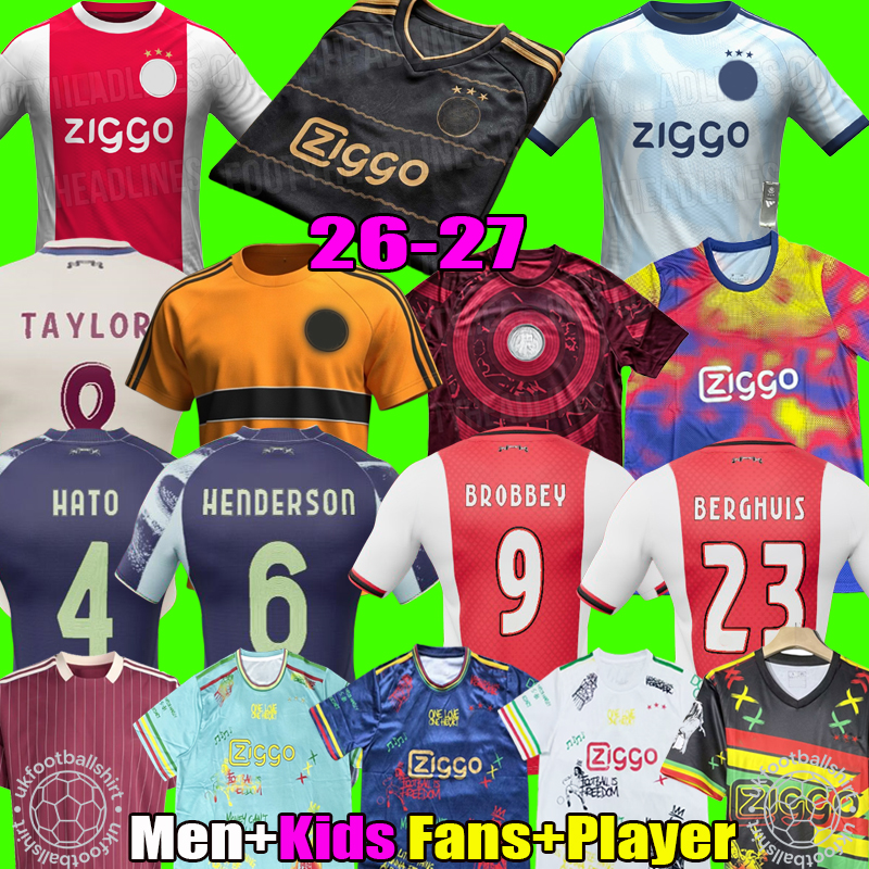 S-4XL 25 26 27 bob 125th anniversary Soccer Jerseys FC jersey 2026 Ajax jersey 26 27 Retro Football Shirt Men Kids Kit tops