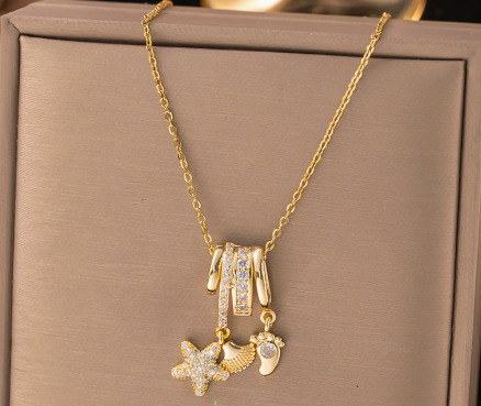 Designer Necklace New Zircon Necklace Unique Design Elegant Style Pendant High-end Luxury Jewelry 2026 New Design Sweater Chain Collar Chain