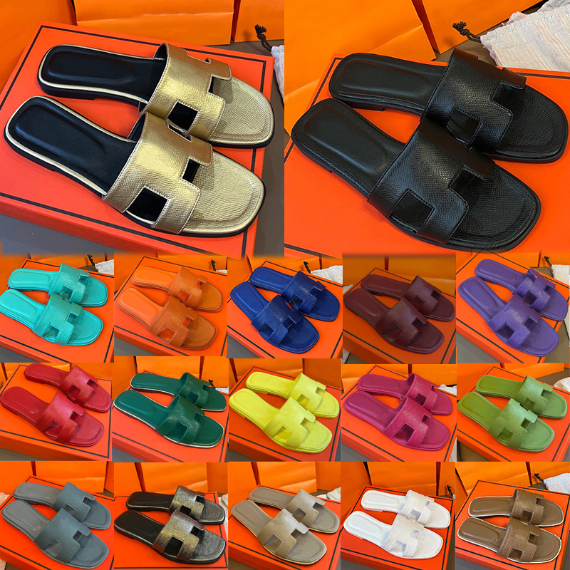 free shipping with box designer slippers women sandals slides pink black silver gold brown patent leather flip flops womens sandal