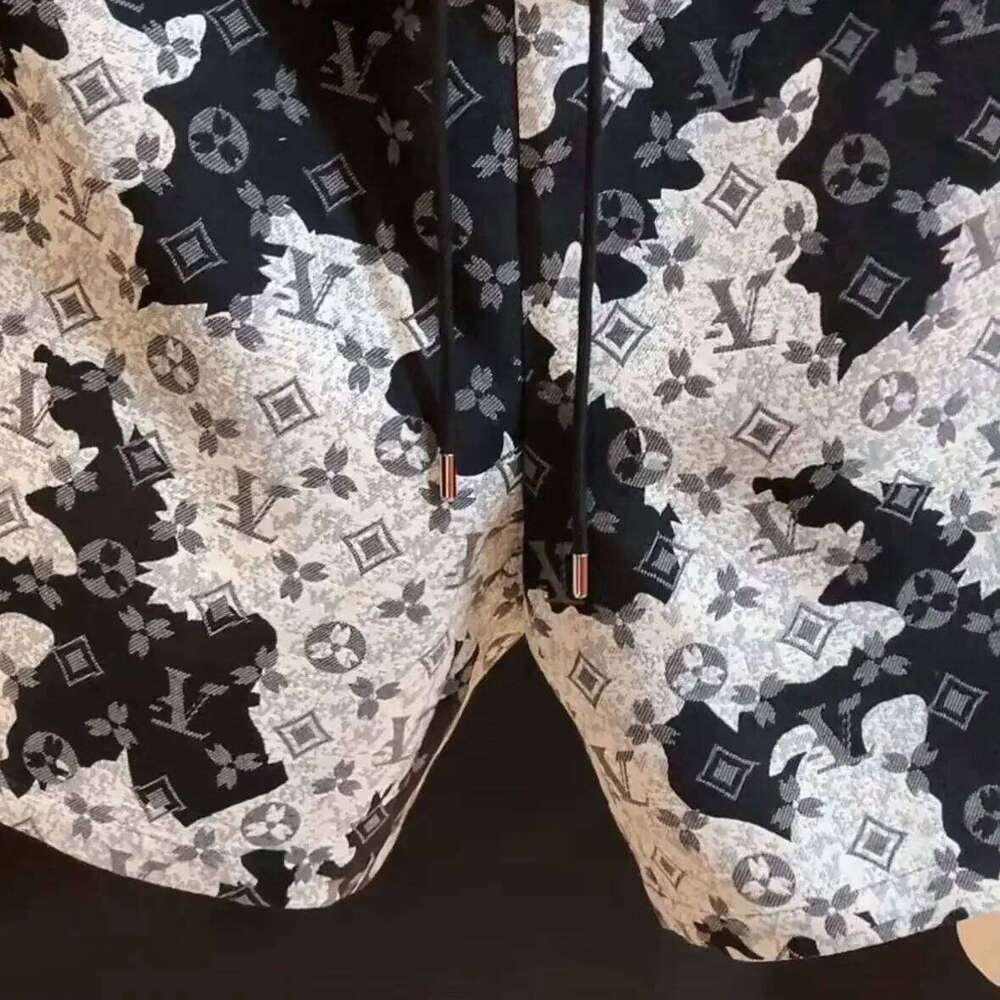 Printed Summer New Casual Shorts Trendy Loose And Versatile Men's Pentagram Beach Pants Fashion