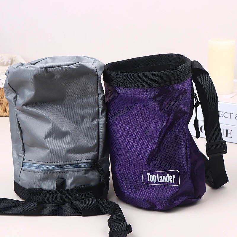 Magnesia Sack Rock Climbing Chalk Bag Waterproof Pocket For Weight Lifting Outdoor Bouldering Pouch Equipment 260410