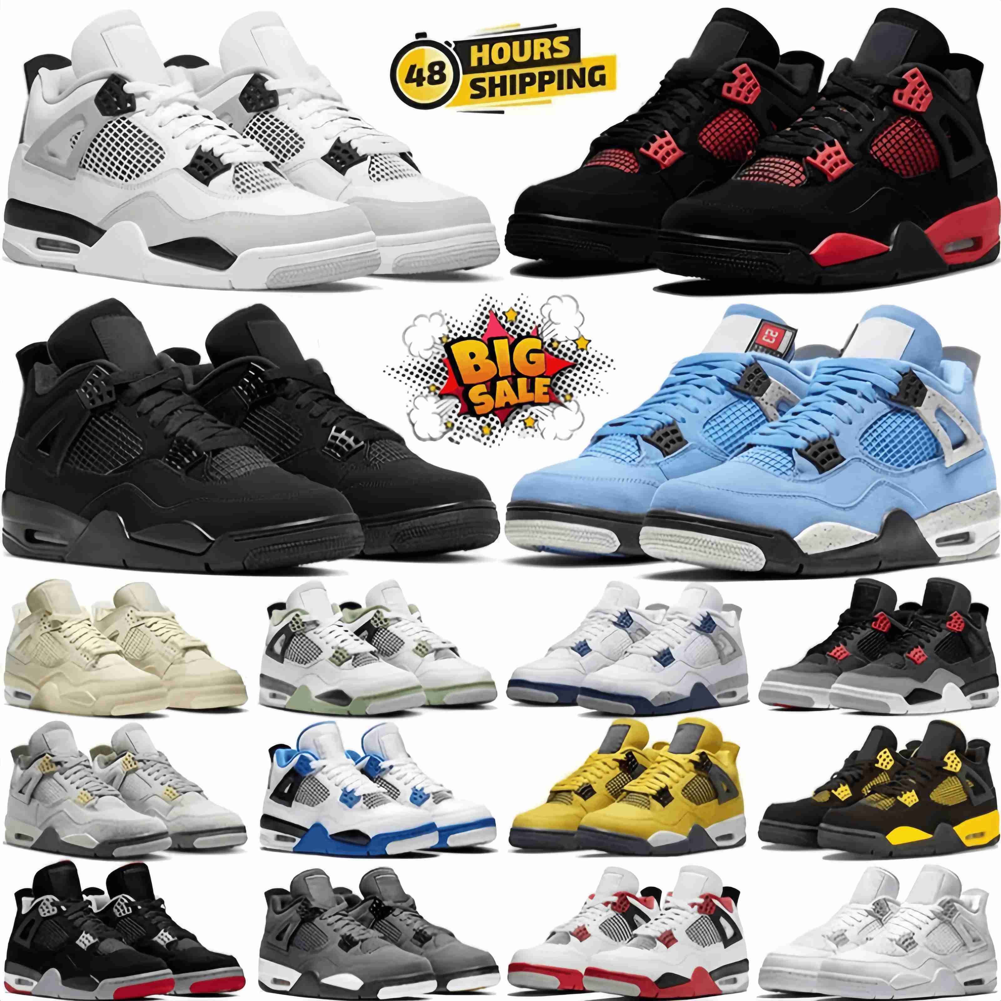 Designer Men Basketball Shoes Women Black Cat Military Blue Canvas Red Thunder University Blue Thunder Pink Cactus Jack Trainers Sports Sneakers Size 