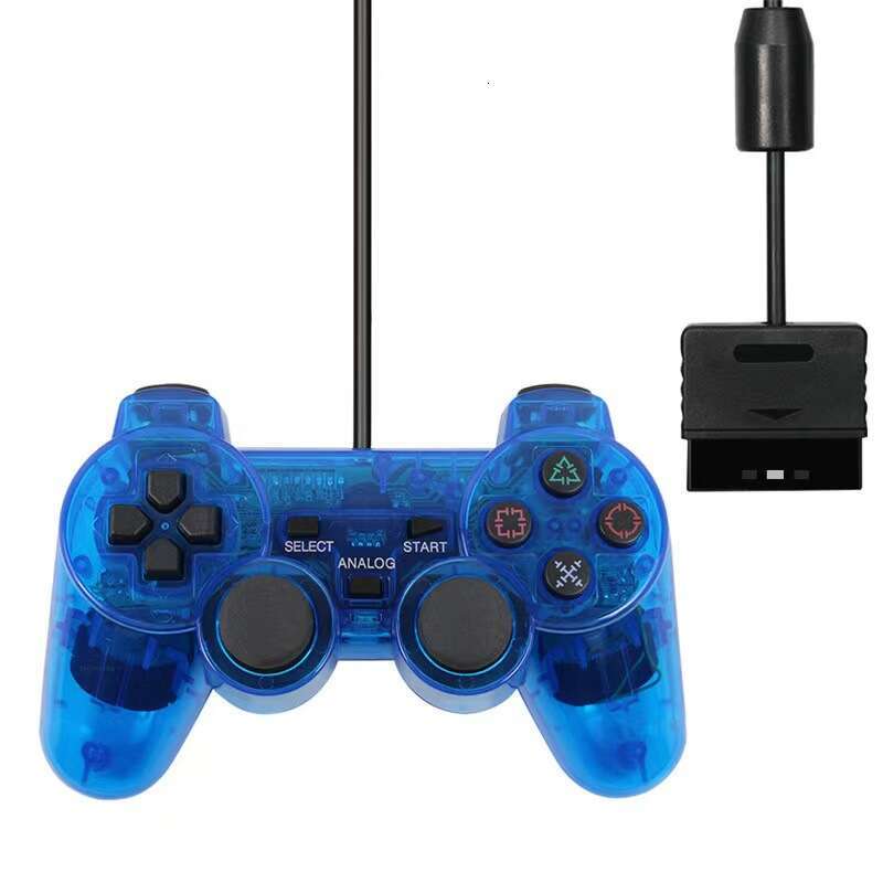 Famous Brand Famous Brand Factory In Stock PS Game With Snowflake Buttons Motors Dual Vibration Transparent Colorful P Controller For Wholesale CKS