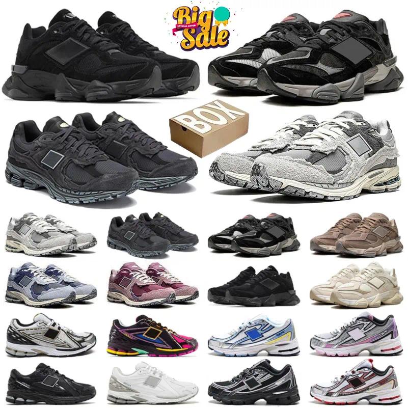 NewBalancers Designer Running Shoes 9060 2002r 1906 740 530 327 Triple Black Protection Pack Rain Cloud Phantom Black Castlerock Grey Men Womens Sneakers Trainers