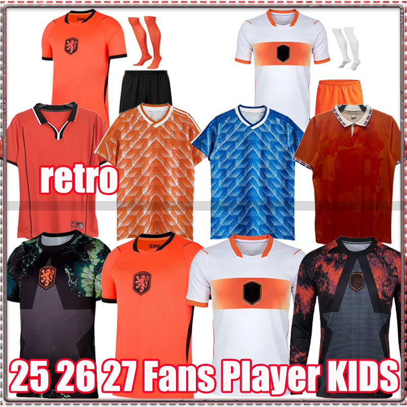 Netherlands Jersey 2026 World Cup MEMPHIS VIRGIL Soccer Jerseys 26 27 DE JONG GAKPO MALEN VEERMAN WEGHORST DUMFRIES BROBBEY Shirt DE LIGT XAVI men kids kit Retro