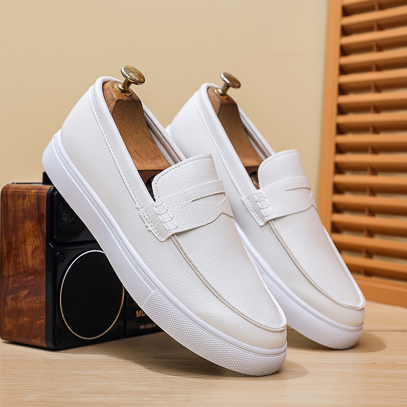 Classic design luxury 2026 Men's Genuine Leather Penny Loafers Casual Slip On Driving Moccasins Breathable Walking Shoes free shipping