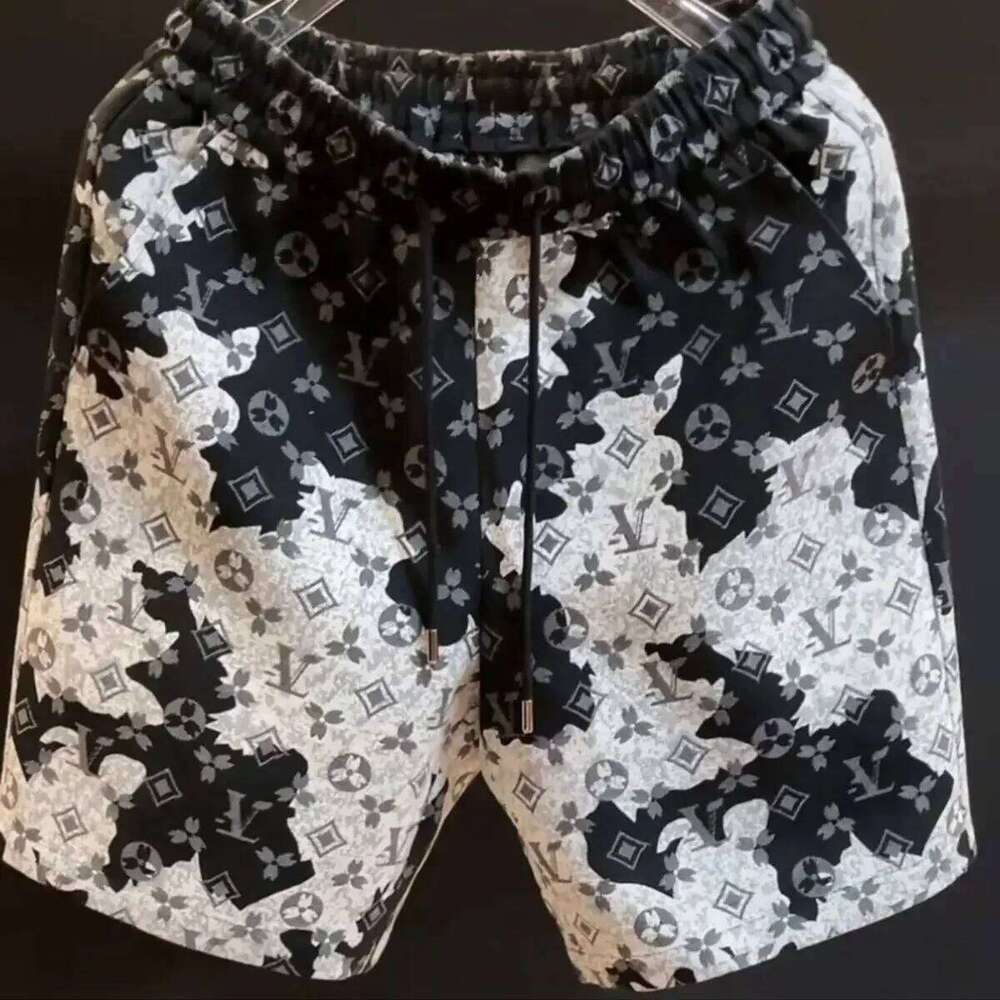 Printed Summer New Casual Shorts Trendy Loose And Versatile Men's Pentagram Beach Pants Fashion