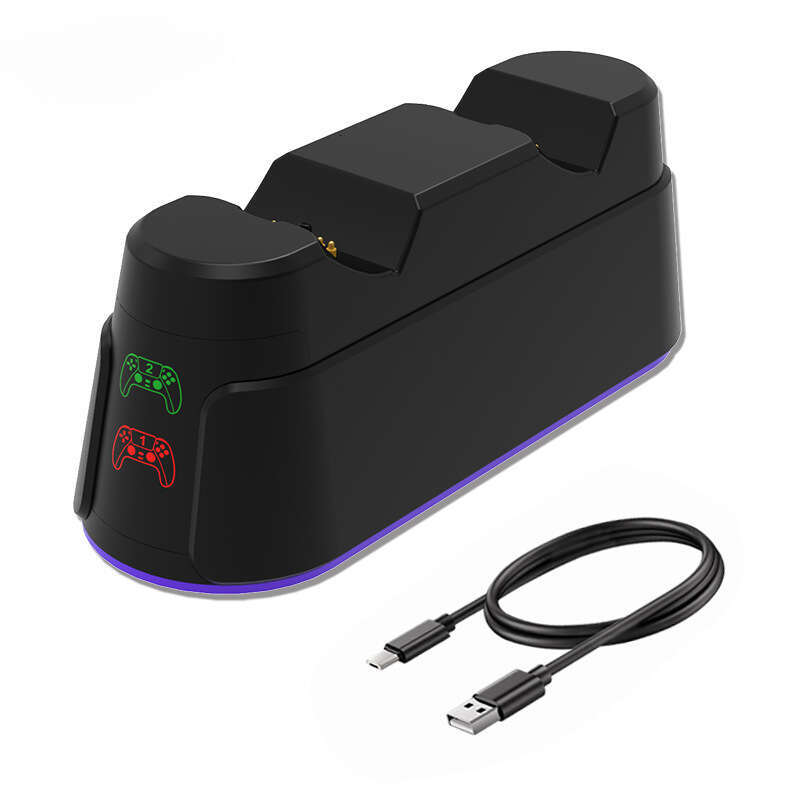 Famous Brand New PS Dock Controller Base Fast Dual Charging RGB Lighting Effect Cross Border Private Model CKS