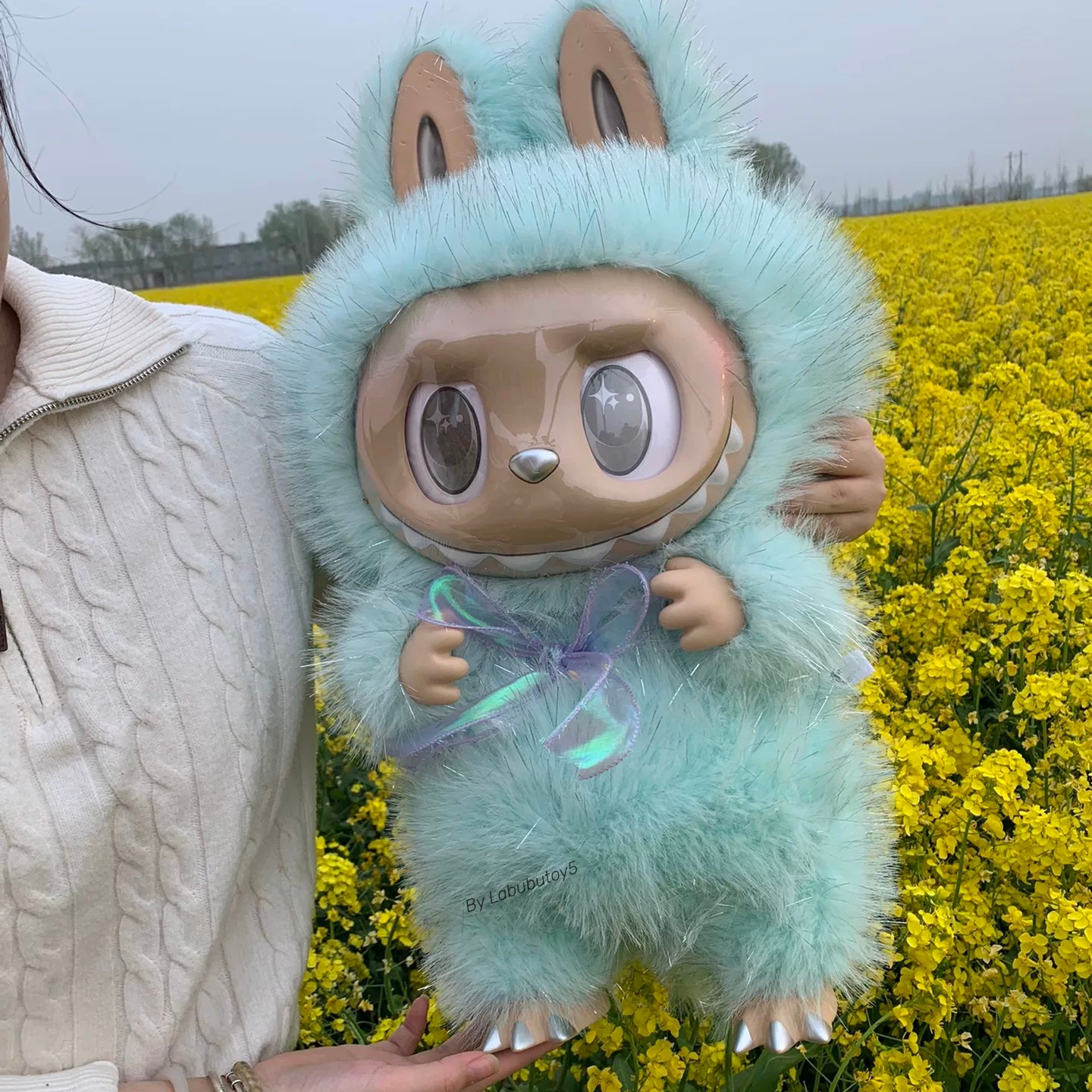 The Monsters Labubu 10th Anniversary 58cm Vinyl Plush Doll Zimomo V1 V2 V3 Blue Purple Pink Multi-Color Collection Ornament Trendy Toy Gift YIZHIXING