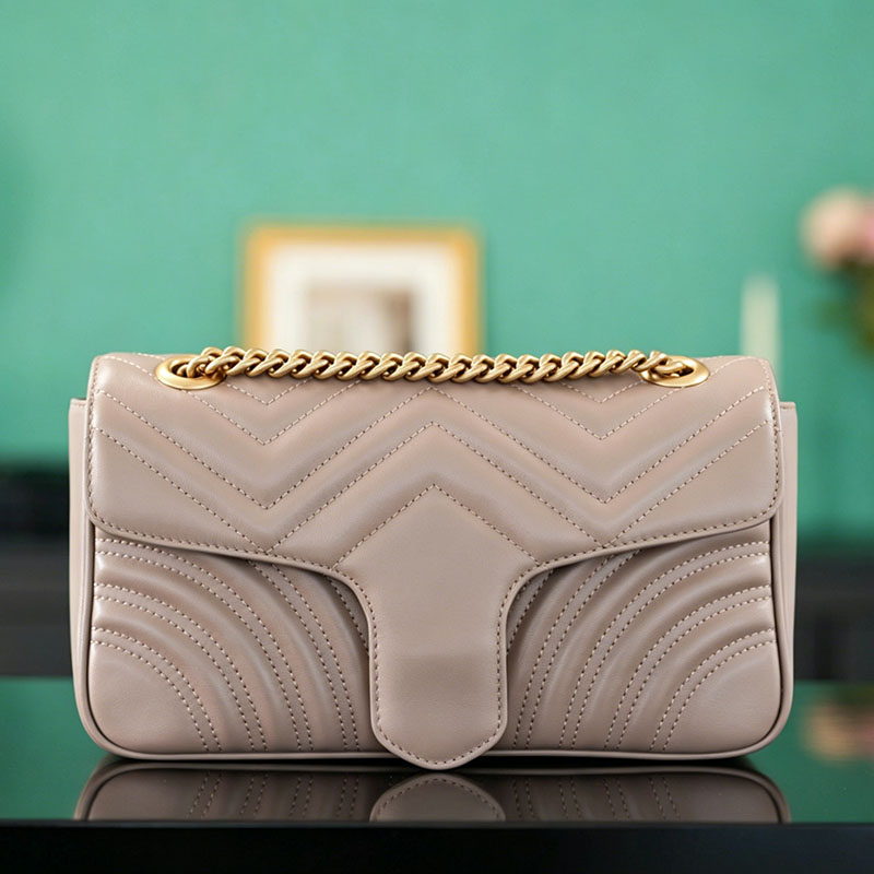 Retro crossbody bag Marmonts bag Envelop handbag New designer bag Classic luxury bag Messenger bag Women Genuine Leather bag Fashion bag Gold Chain Shoulder bag