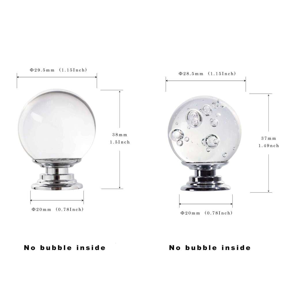 Keenkee Crystal Knobs for Kitchen Cabinet Dresser and Desk Drawer Doors Etc Furniture Pull Handles
