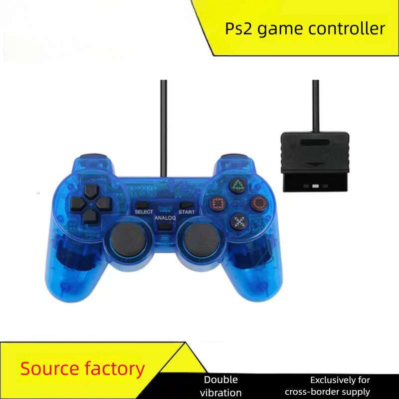 Famous Brand Famous Brand Factory In Stock PS Game With Snowflake Buttons Motors Dual Vibration Transparent Colorful P Controller For Wholesale CKS